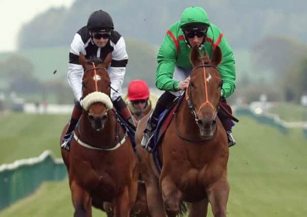 Watchable, ridden by Daniel Tudhope, wins at Ayr. Picture: Grossick Racing