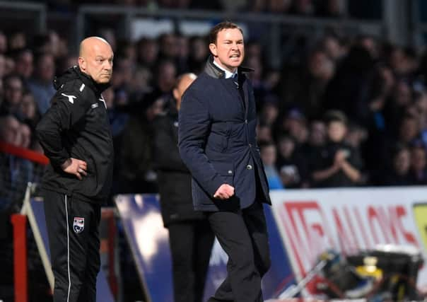 Neale Cooper, left, with Derek Adams. Picture: SNS