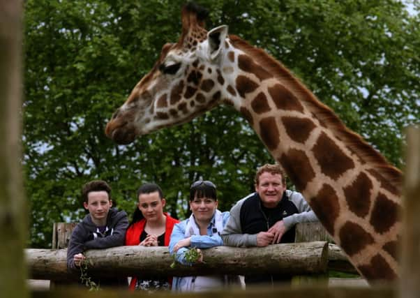 A family building a respite home in memory of their daughter received a donation from a Safari Park. Picture: PA