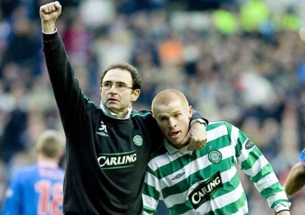 ONeill and Lennon during their time together at Celtic. Picture: SNS