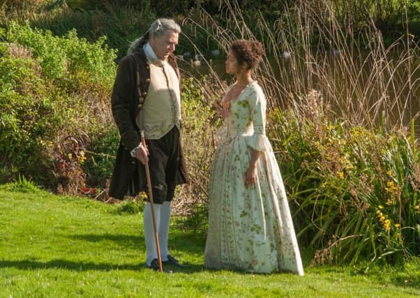 Tom Wilkinson as Lord Mansfield alongside Gugu Mbatha-Raw as Dido Elizabeth Belle. Picture: PA