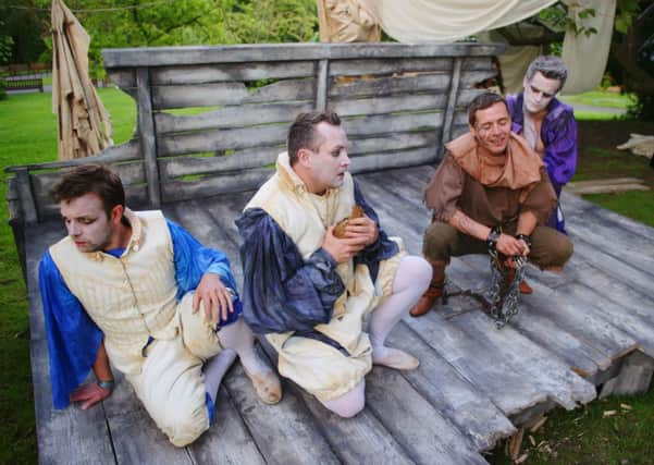 The cast of the 2012 show at Glasgow's Botanic Gardens. Picture: TSPL