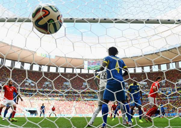 A header by Admir Mehmedi ends up in the net to level the scores. Picture: Getty