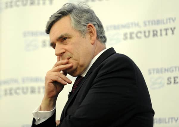 Former prime minister Gordon Brown. Picture: John Devlin