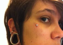 Skin clearance dermal piercing