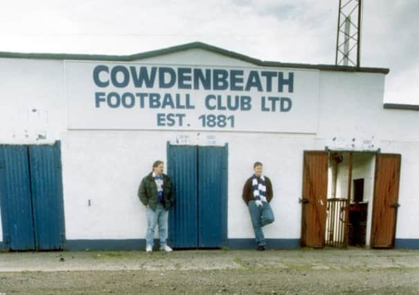 A 100-metre exclusion zone has been set up around the scene of the leak near Central Park football ground in Cowdenbeath, Fife. Picture: TSPL