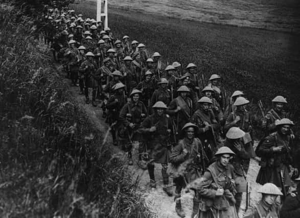 London Scots on the march. Picture: Getty