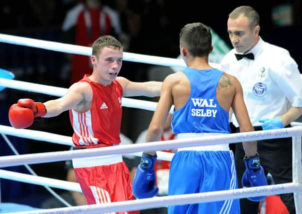 Scotlands teenage flyweight Reece McFadden, left, beat world No 1 and tournament favourite Andrew Selby from Wales Picture: Lisa Ferguson