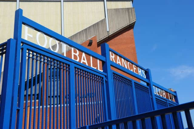 Around 1,000 Rangers fans staged a march last weekend to demand the clubs home is protected. Picture: Robert Perry