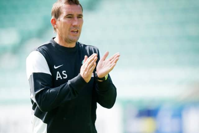 Hibs head coach Alan Stubbs. Picture: SNS