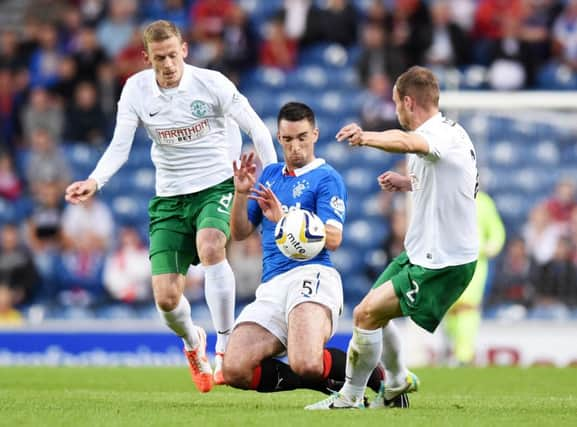 Lee Wallace started at wing back in Rangers 3-5-2. Picture: SNS