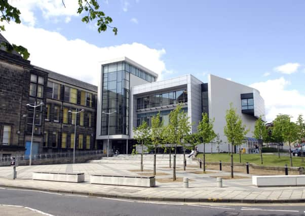 Adam Smith College in Kirkcaldy, Fife. Four people may face charges as part of a fraud investigation into the institution. Picture: Jane Barlow