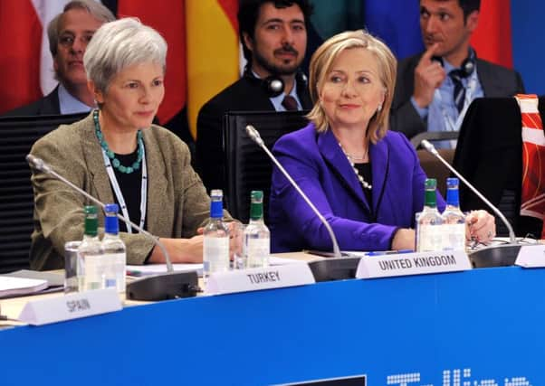 Dame Mariot Leslie (left) said she would be voting Yes. Picture: Getty