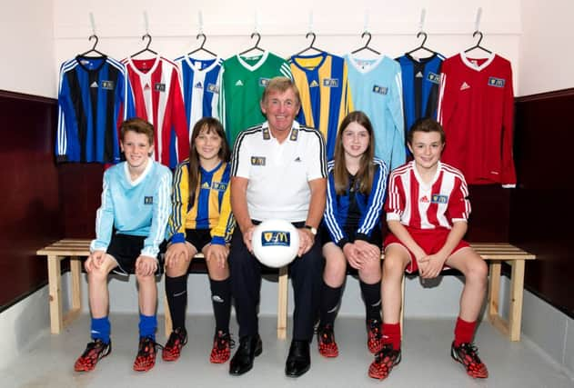 Kenny Dalglish at Giffnock Soccer Centre. Picture: SNS