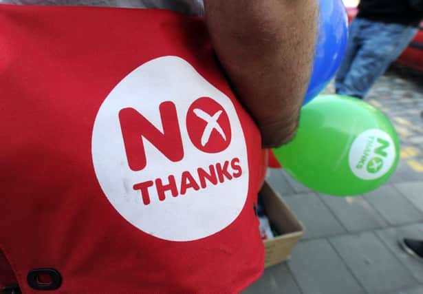 Better Together campaigners hit the streets in Edinburgh. Picture: TSPL