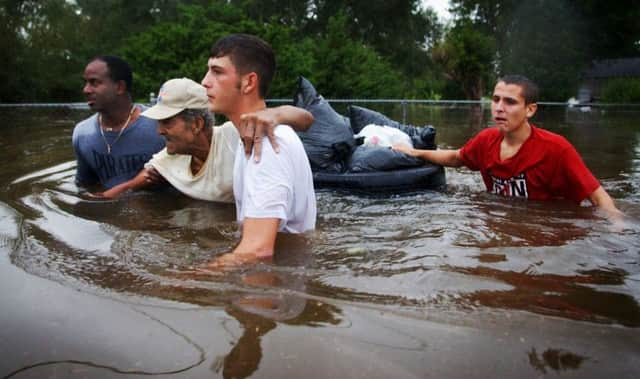 On this day in 2005 Hurricane Rita made landfall in the United States causing widespread flooding and disruption. Picture: AP