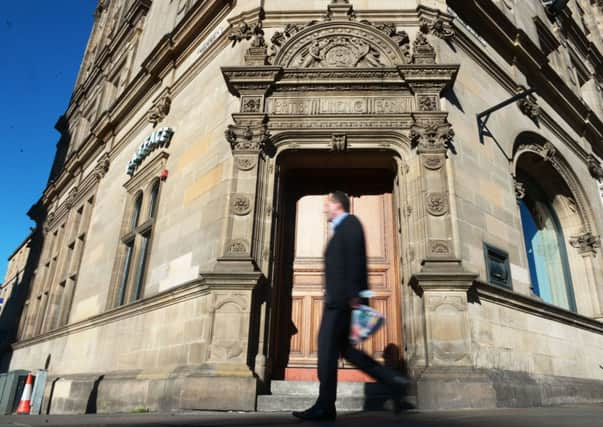 Linen Bank at 69 George Street has a grandly ornate doorway. Pic: Phil Wilkinson.