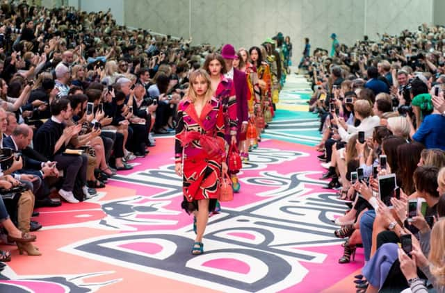 Burberrys latest collections recently hit the worlds catwalks, as second quarter sales figures are due. Picture: Getty