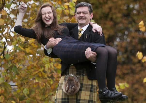 Gold medal winners Angus MacLeod and Eilidh Cormack. Picture: Trevor Martin