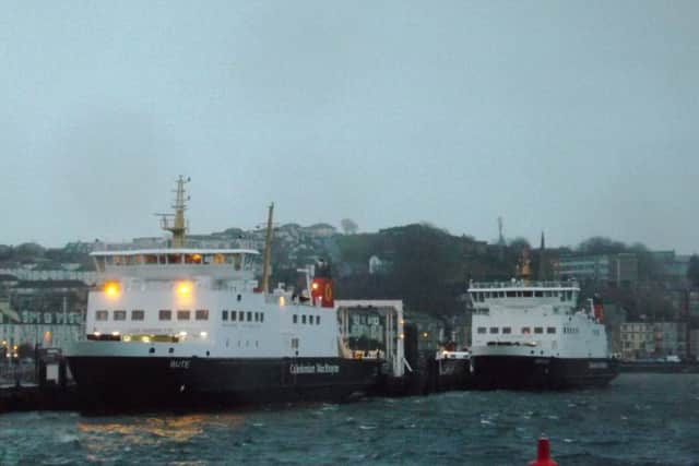 CalMac ferries were disrputed. Picture: JP