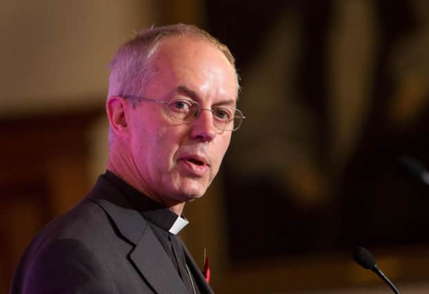 Archbishop Justin Welbys appearance at the Press Gallery lunch yesterday was poignant. Picture: PA