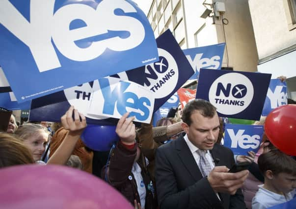 Indyref, the word created to encapsulate the Scottish independence referendum discussion, was narrowly beaten by Vape to become Oxford dictionary's international word of the year. Picture: TSPL