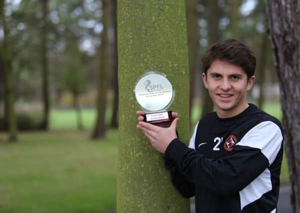 Dundee United player Charlie Telfer. Picture: Contributed