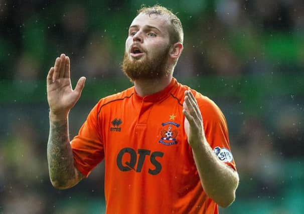 Mark Connolly, pictured during Killies loss at Parkhead in October, comes from Monaghan, which has a large Celtic-supporting community. Picture: SNS