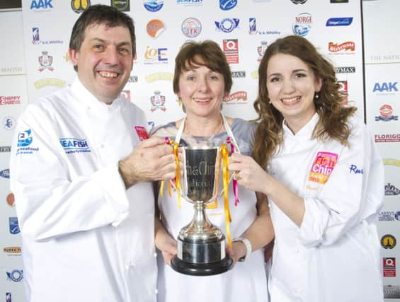 Manager John Gold and Carlyn Kearney  Valerie Johnson Owner with the cup. Picture: submitted