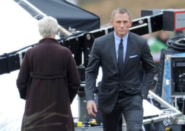 Daniel Craig on site in Dalness  a studio would boost Scotland's industry. Picture: SWNS