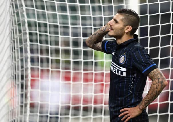 Mauro Icardi is one of Inter Milans most prized assets but the young striker may be sold to help stabilise the clubs financial state. Photograph: Maurizio Lagana/Getty Images