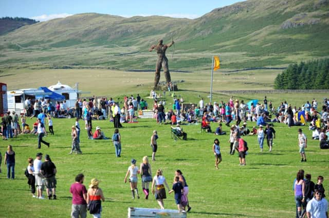 The Wickerman festival is held at East Kirkcarswell farm near Dundrennan. Picture: Robert Perry