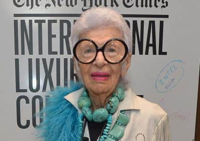 Iris Apfel, Design Entrepreneur. Picture: Getty