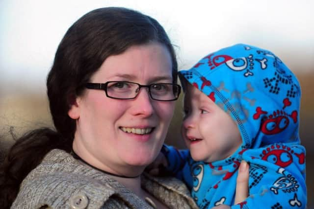 Baxter with mother Ailsa Dick, pictured in 2012. Picture: Hemedia