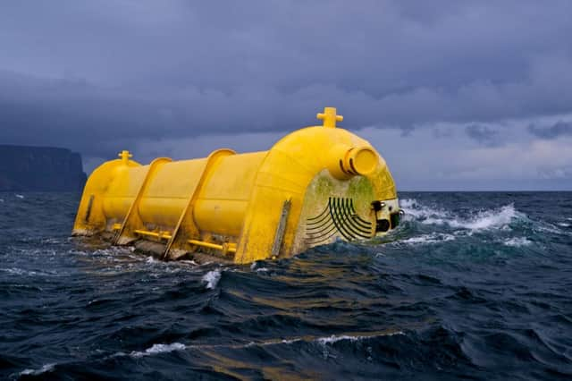 Aquamarine Power's Oyster 800 wave energy converter. Picture: Scottish Renewables