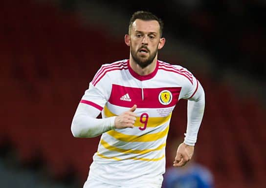 Gordon Strachan has urged his team to help get shot-shy Steven Fletcher scoring again. Picture: John Devlin.