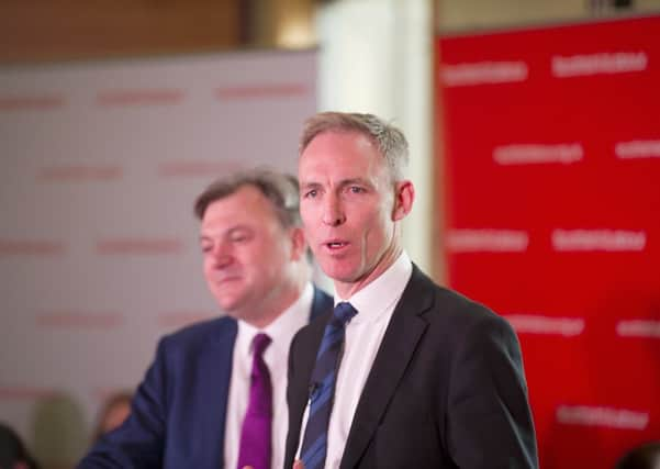 Ed Balls, left, and Jim Murphy. Picture: John Devlin/TSPL