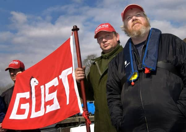 Jan Sundberg with his 'GUST'  team ready to engage in Operation Cleansweep to find the Loch Ness Monster. Picture: PA