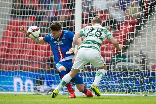 Inverness defender Josh Meekings, left, has been cleared to play in next month's Scottish Cup final. Picture: John Devlin