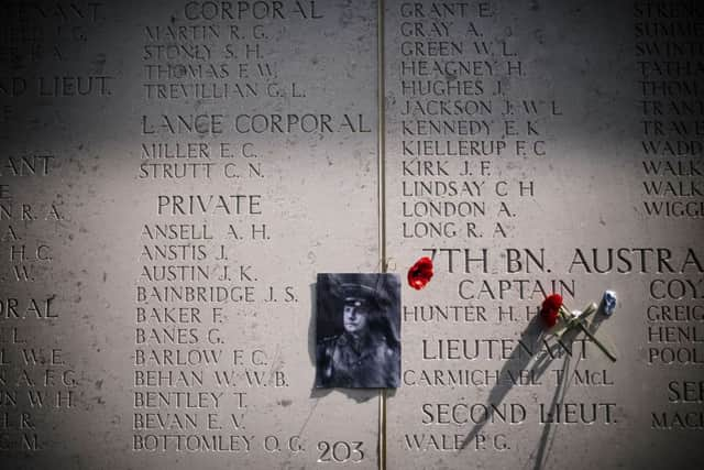 The Helles Memorial prior to the memorial service in Canakkale. Picture: Getty