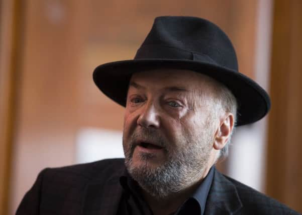 Galloway describes the SNP as Tartan Tories in disguise. Picture: AP