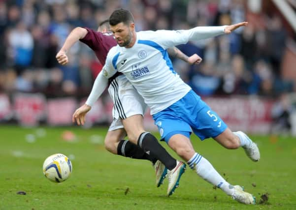 Queen of the South's Mark Durnan. Queens' supporters, unlike some of their promotion rivals, will be made to pay to watch play-off games. Picture: Jane Barlow