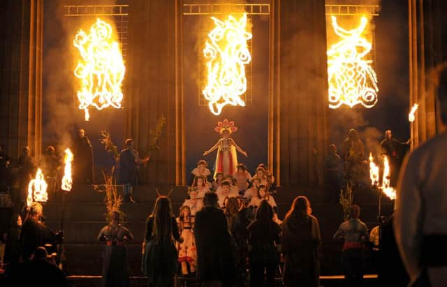 The world-famous Beltane Fire Festival in Edinburgh. Picture: Jane Barlow