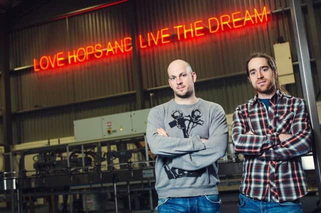 James Watt, left, and Martin Dickie of Ellon-based Brewdog