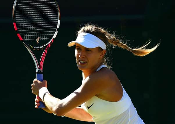 Eugenie Bouchard made a surprising first-round exit. Picture: Getty