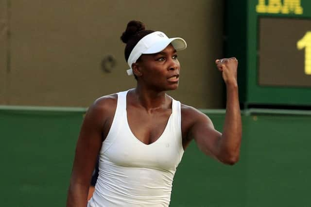 Venus celebrates after beating Yulia Putintseva. Picture: PA