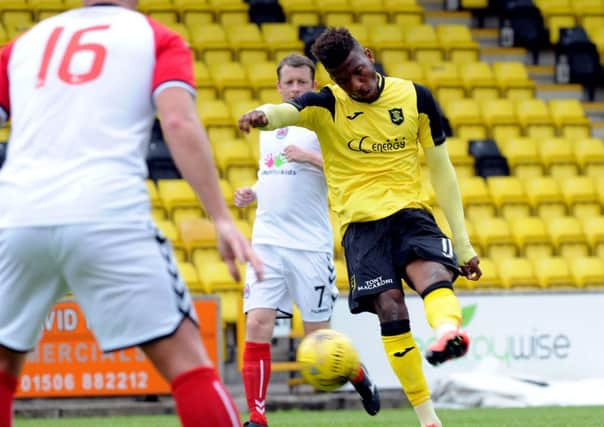 Myles Hippolyte scored from distance. Picture: Lisa Ferguson