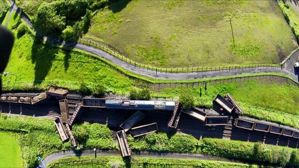 Trains Crash Near Cumnock In Ayrshire