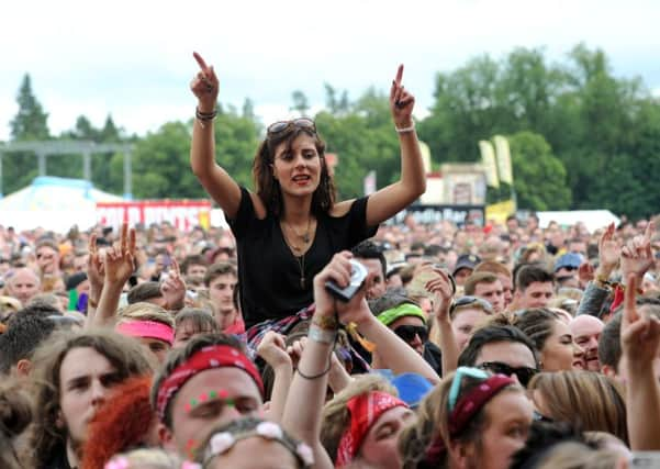 Revellers at T in the Park, Strathallan Castle. Picture: Lisa Ferguson