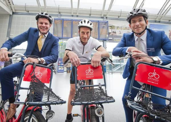 ScotRail roped in Graeme Obree to help launch the scheme but technical problems meant no one was able to use it. Picture: Chris Watt